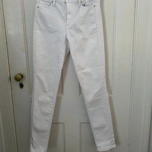 Women's Gap White Denim Straight Jeans, Size 25R